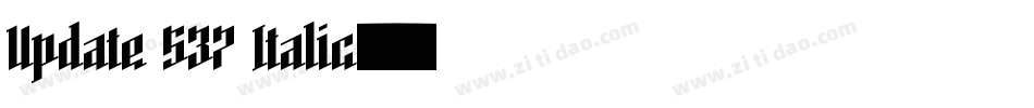 Update 537 Italic字体转换